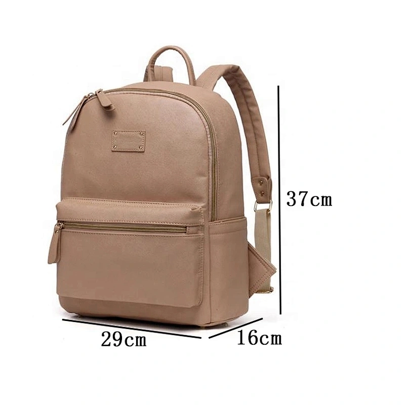Factory custom pu leather  ladies fancy backpack