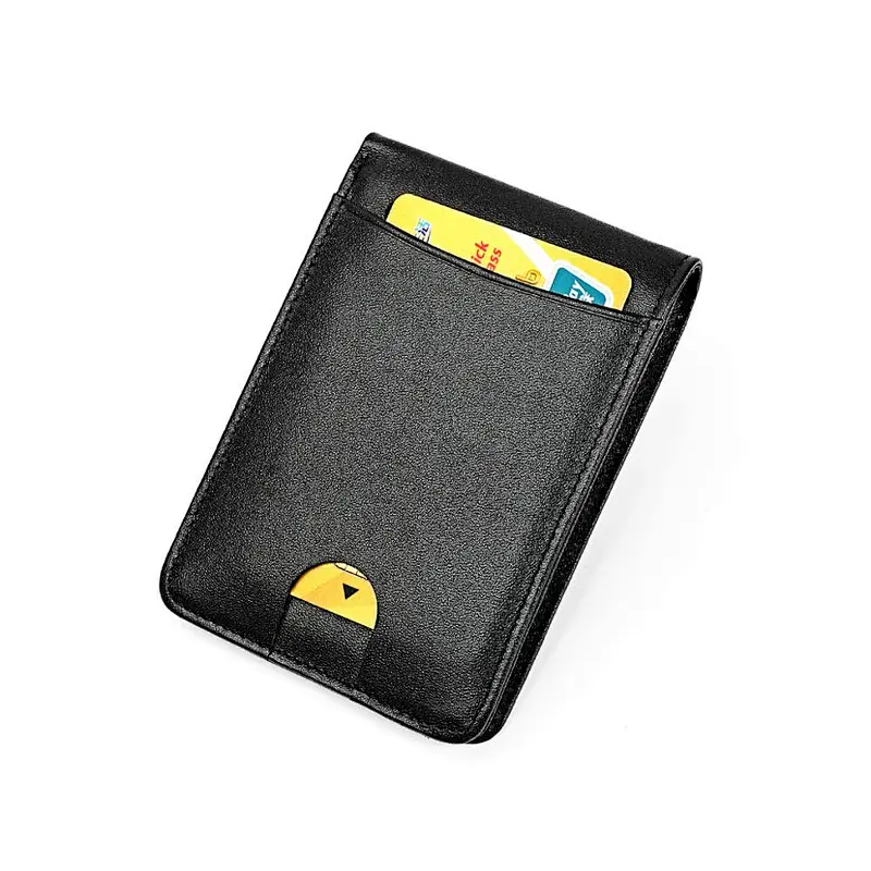 New Genuine Leather Wallet Fashion Cash Purse Card RFID Blocking Card Holder Wallet