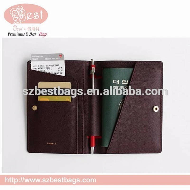 RFID signal blocking anti-radiation secure passport holder card holder wallet