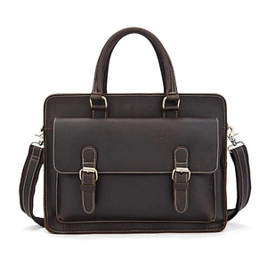 Hot Selling New Men's Handbag Briefcase Genuine Leather 14-inch Laptop Bags