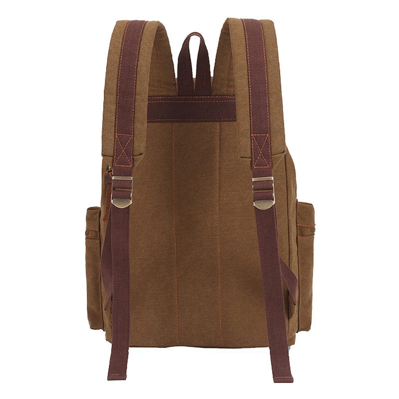 Men's Shoulder Bag Vintage Canvas School Backpack Outdoor Travel Backpack
