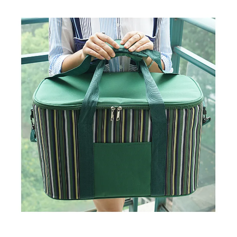 Custom foldable aluminium beer can bottle lunch cooler bag with durable hard liner