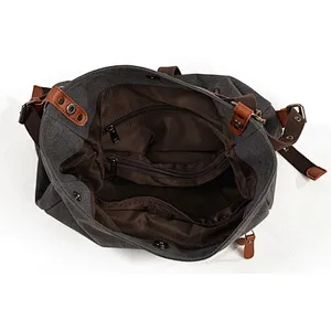 2018 new casual canvas shoulder bag canvas backpack for women
