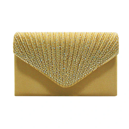 2020 OEM/ODM fashion classic simple diamond encrusted silk handbag for party
