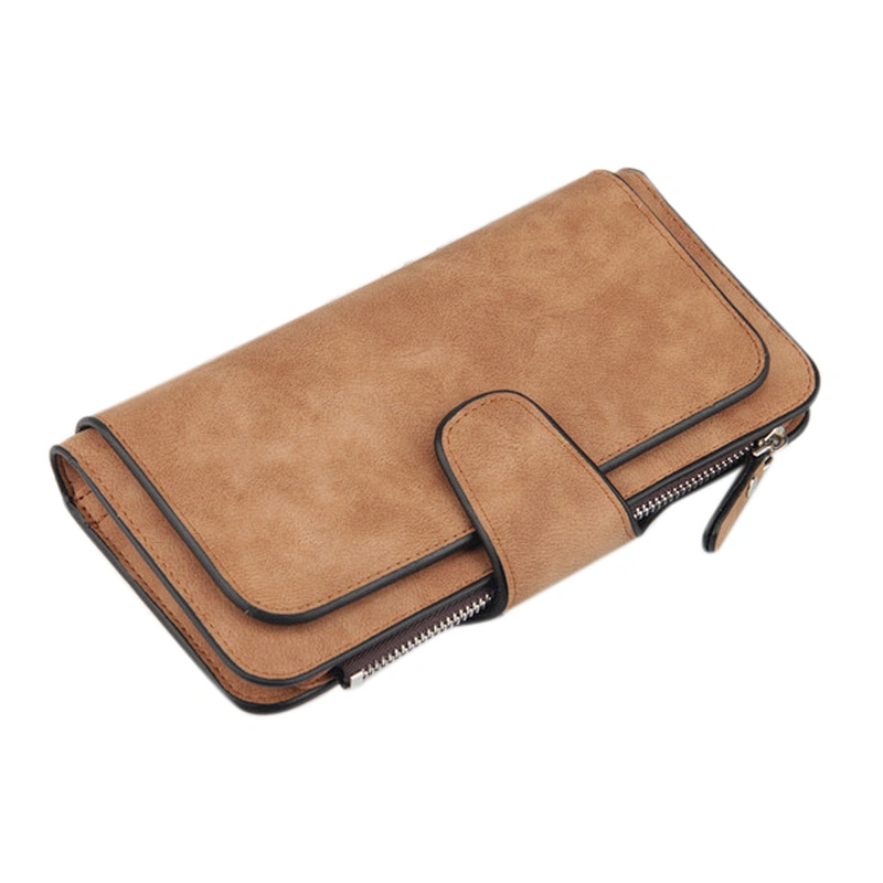 Fashionable simple and elegant long buckle purse mobile phone bag  for shopping or daily use