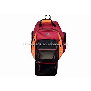 Deluxe Dog Carrier Travel Backpack Double Shoulders Straps Bag for Small Pet Puppy Cat Red Grey