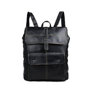 Handmade Premium Quality full-grain Real Leather Laptop Daily Leisure School Backpack for men