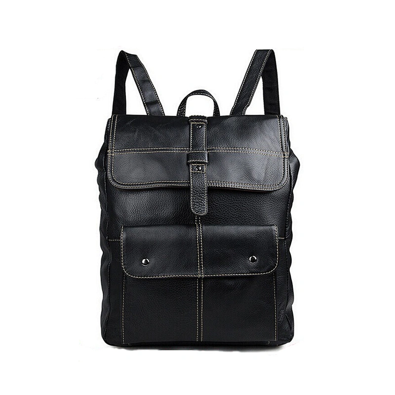 Handmade Premium Quality full-grain Real Leather Laptop Daily Leisure School Backpack for men