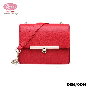 Hot Selling Fashion Designer Branded Cowhide Leather Crossbody Bag Trends Long Chain Shoulder Bag Lady Real Leather Handbags