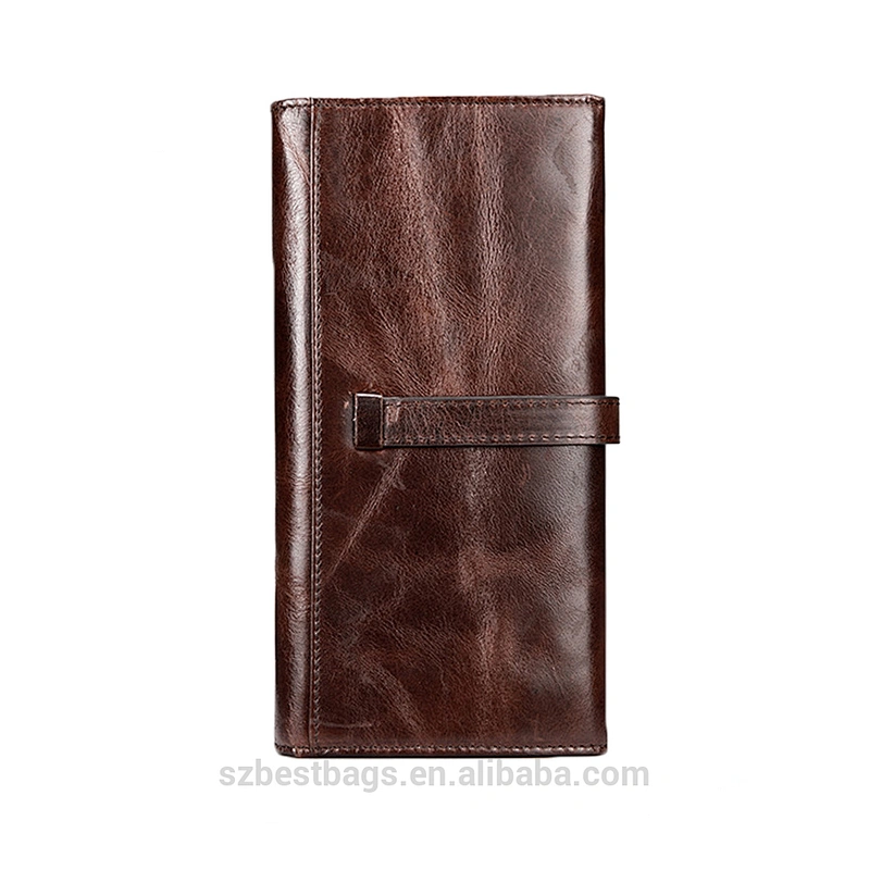 Vintage top grain leather Men's wallet ID Credit Card Holder Wallet