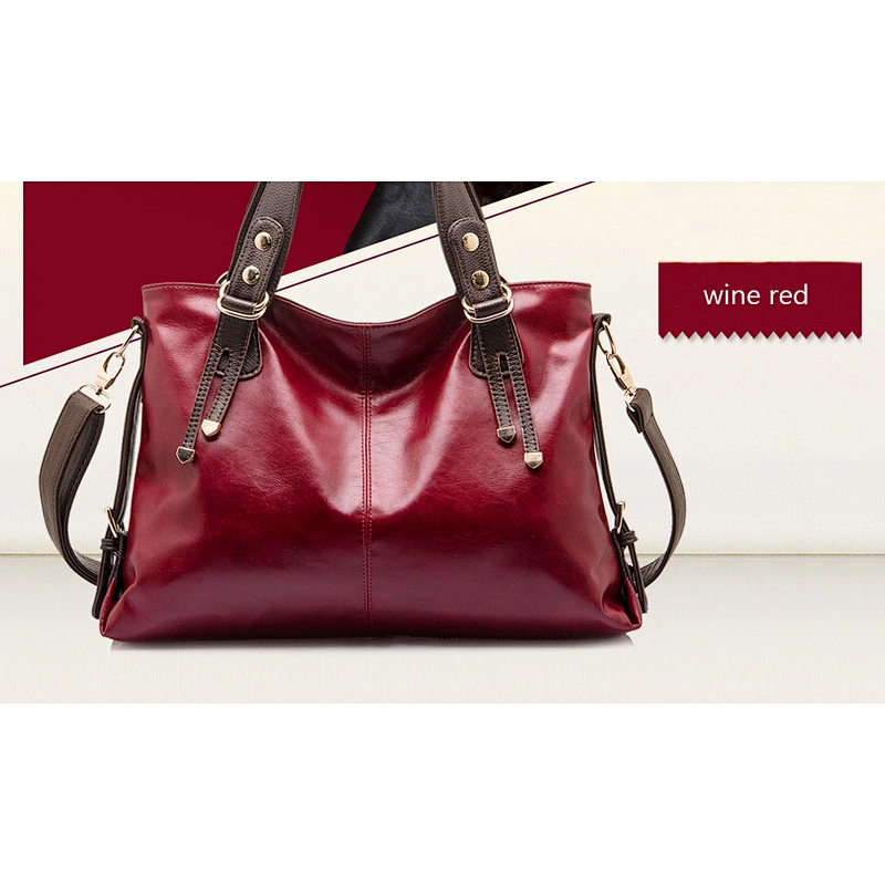 China Supplier Hot Selling Ladies Bag Fashion Genuine Calf Leather Handbags for Women