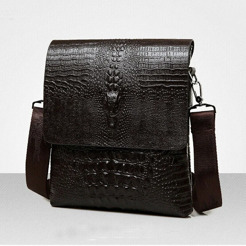 Leather Black Crocodile Sling 10