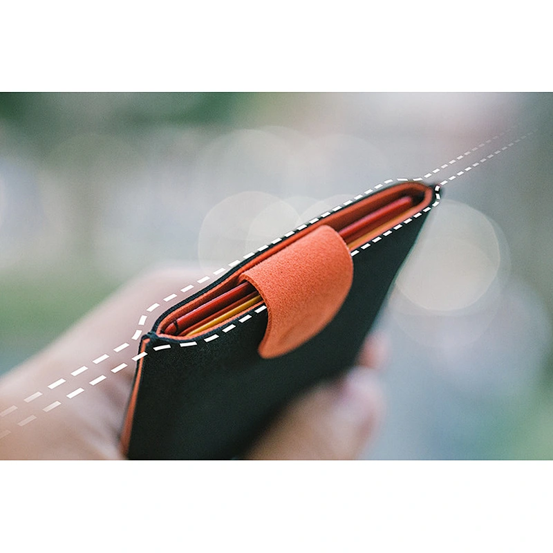 2019 Portable Stacked Business Card Pocket Mini Card Holder Wallet with gradient ramp
