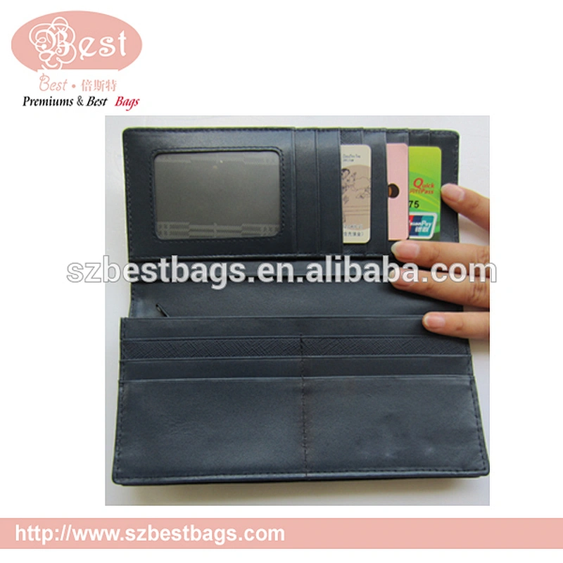 shenzhen factory supply personalized slim leather RFID wallet for men
