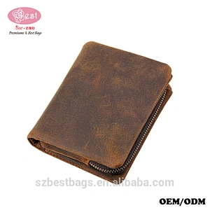 Men's RFID Blocking Wallet Vintage Genuine Leather Bifold Wallet with Cash Pocket and Cardler Slots