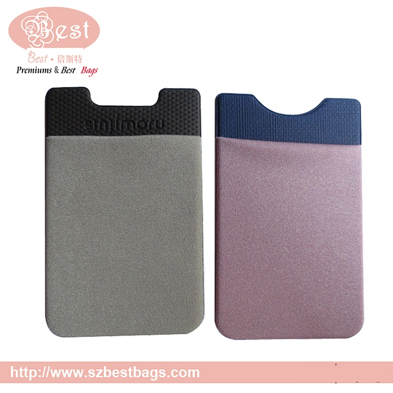 3M adhesive sticker silicone/elastic fabric card holder