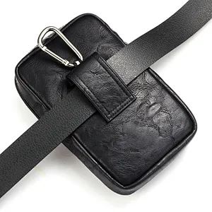 Phone Magnetic waist Belt Pouch Zipper  For Universal 6.5 inch Mobile Phones