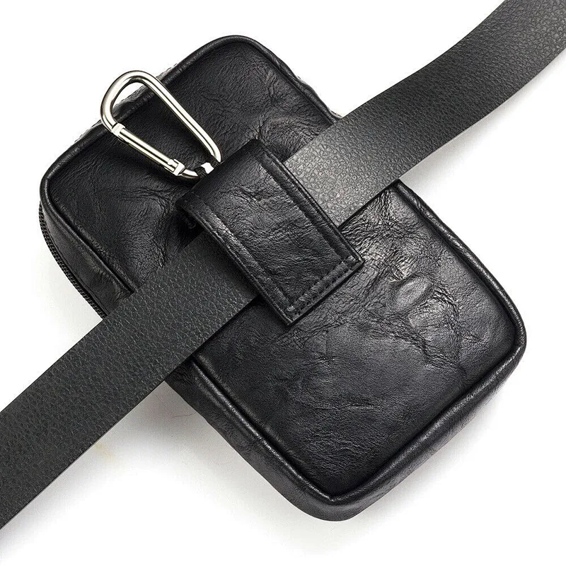 Phone Magnetic waist Belt Pouch Zipper  For Universal 6.5 inch Mobile Phones