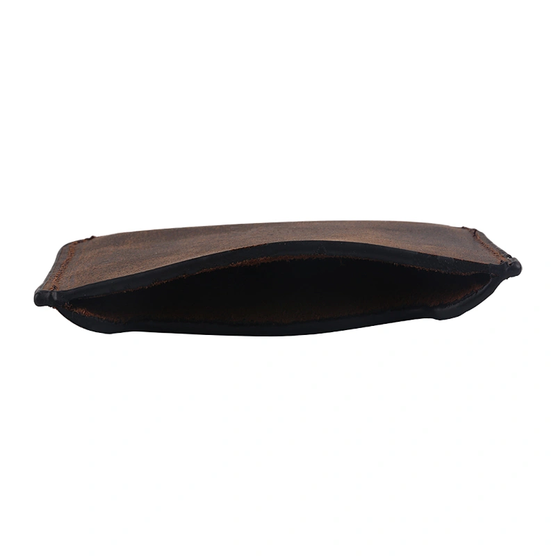 High-quality men's genuine leather short vintage wallet