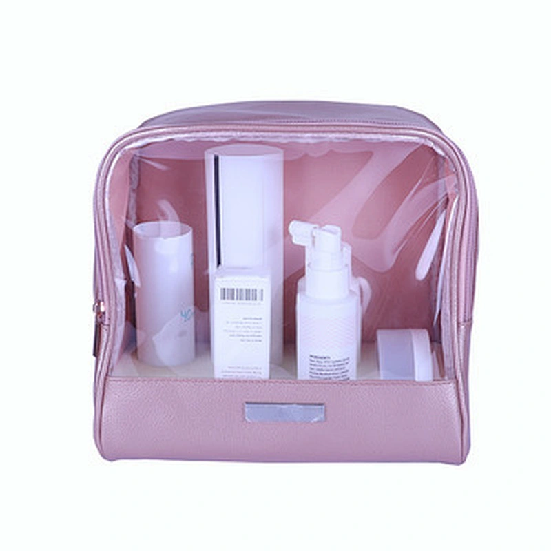 wholesale PU Leather zipper cosmetic bag