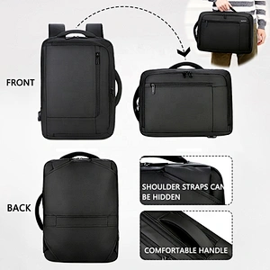 New Trendy 600d nylon backpack laptop bag new to 2019 waterproof USB charging travel giveaway men