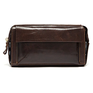 Pouch Handbag Genuine Leather Wallet Men's Clutch Bags Carteras de cuero