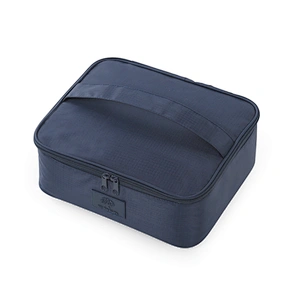 Travel mesh fabric cosmetic make up brush organizer makeup bags with compartments