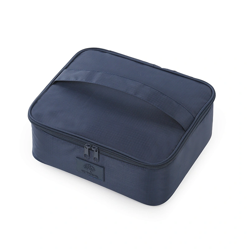 Travel mesh fabric cosmetic make up brush organizer makeup bags with compartments
