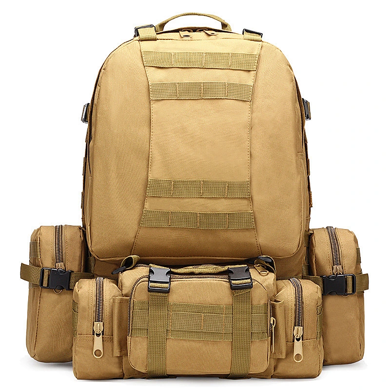 2020 new style  Mens canvas handbag  Military Tactical Backpack Rucksacks Large Capacity Camping Hiking Bag