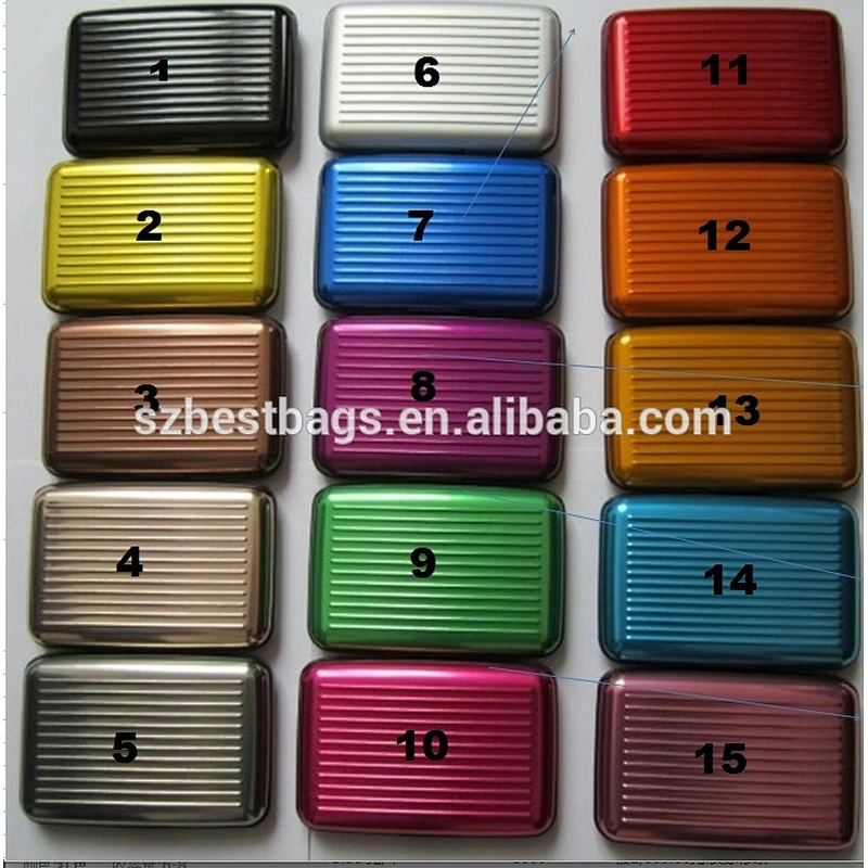 card guard metallic aluminum RFID wallet