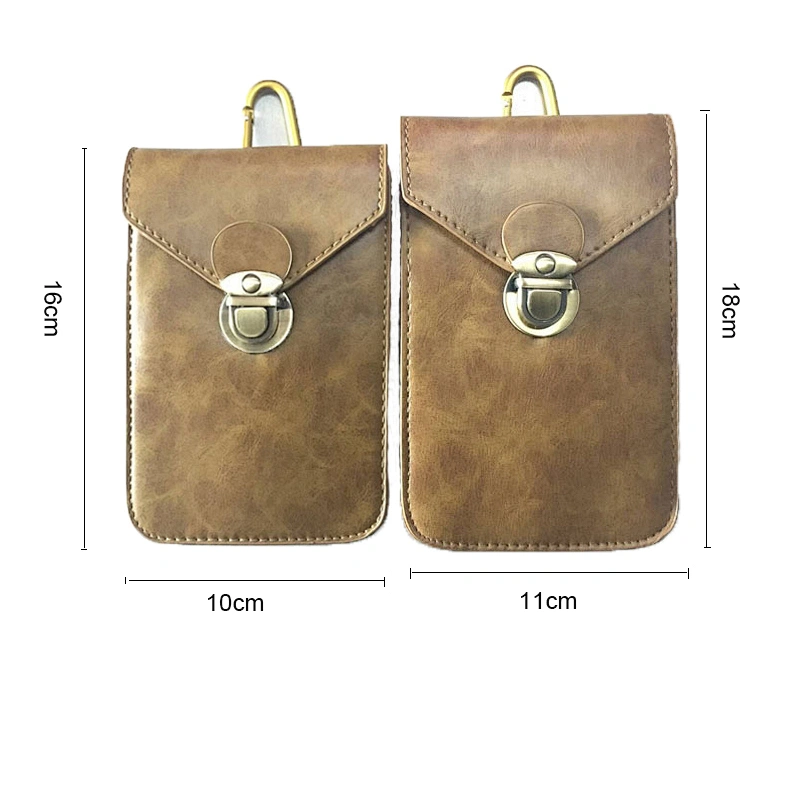 Men's Multi-function Leisure Pocket 5.5/7.5 inch Mobile Phone Bag Case