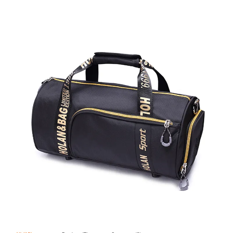 Wholesale fashionable waterproof sport polyester gym duffle workout bag