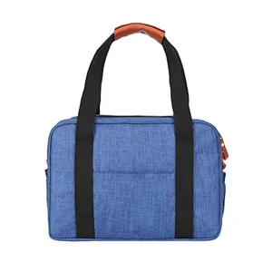 Mens weekender small baby oxford diaper shoulder tote bag with changing pad