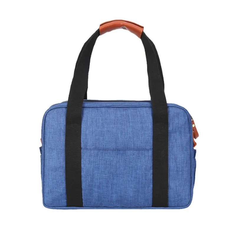 Mens weekender small baby oxford diaper shoulder tote bag with changing pad