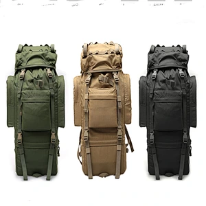 Large capacity waterproof  durable hiking backpack with 65L for hiking or outdoor activity