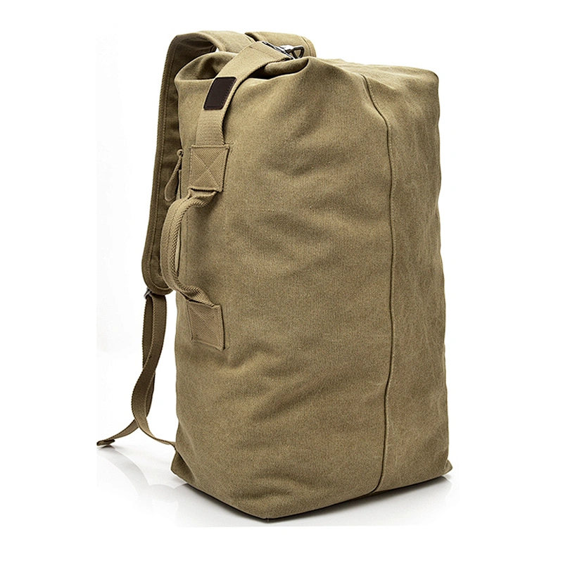 Large capacity Man travel duffle bag handbag canvas bucket shoulder bag Male Canvas Backpacks