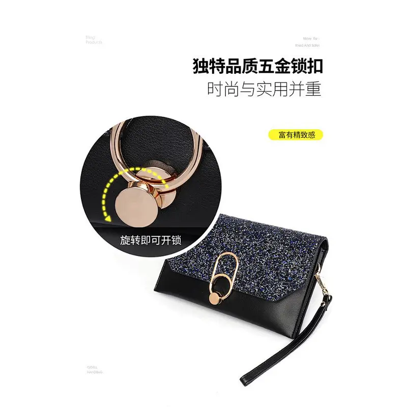2019 elegant classic fashion paillette  handbag for women for feast or party