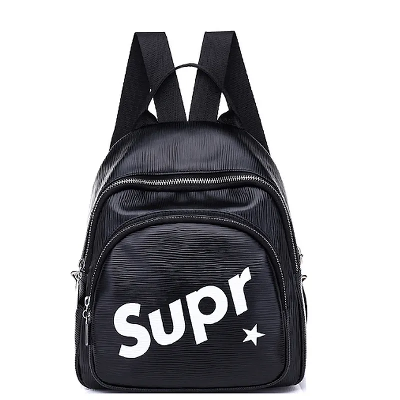 Mini cute waterproof pu back pack shoulder bags for high school teenage girls