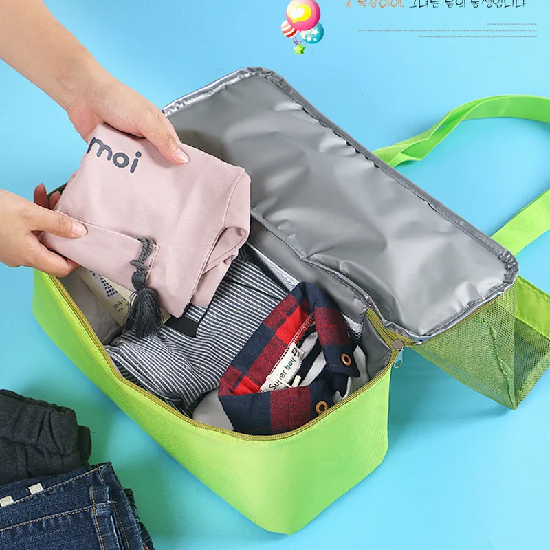 Wholesale bulk insulated nylon mesh beach cooler swimming tote bag