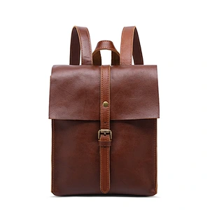 2019 New Style School Bag Superior Cowhide Leather Vintage Backpack