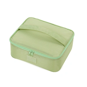 Travel mesh fabric cosmetic make up brush organizer makeup bags with compartments