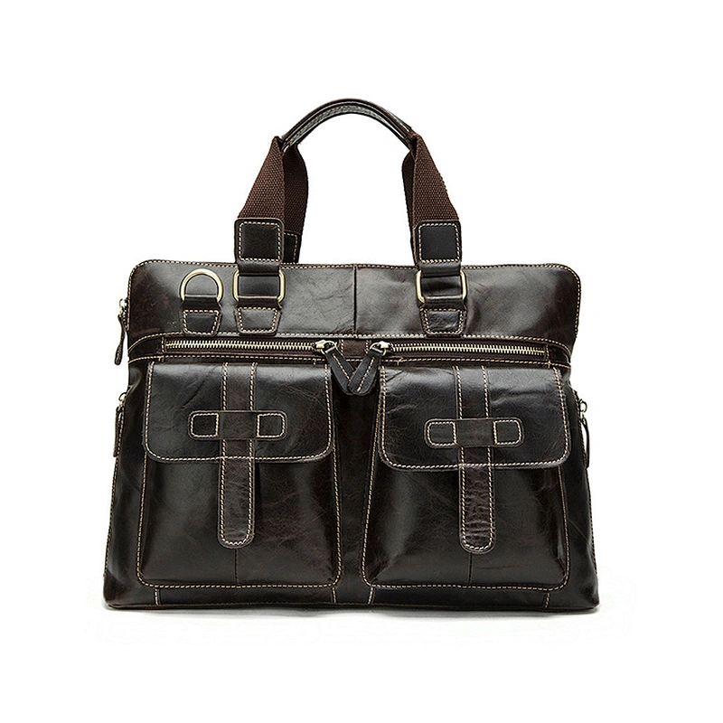 Good Quality Old Fashion Western Classical Men Satchel Bag Genuine Leather Messenger Bag For Man