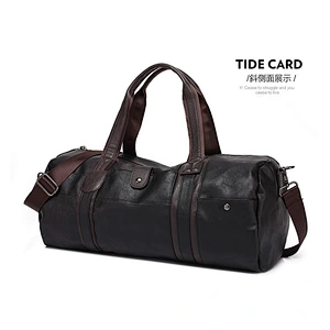 Vintage wear resistant waterproof large capacity men's single shoulder bag weekender travel bag for travel or outdoor sports