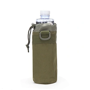 NEW canvas  Hunting Military MOLLE Tactical Water Bottle Kettle Pouch Bag Case Travel