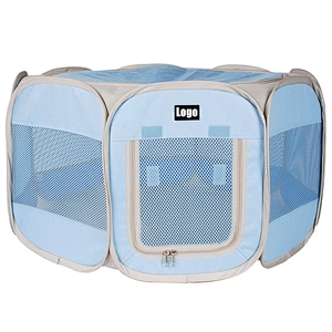 Folding portable indoor collapsible waterproof nylon mesh pet dog cat easy house play tent