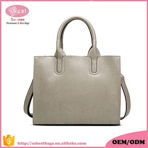 2019 New trend light weight elegant women ladies PU leather handbag purse shoulder bags