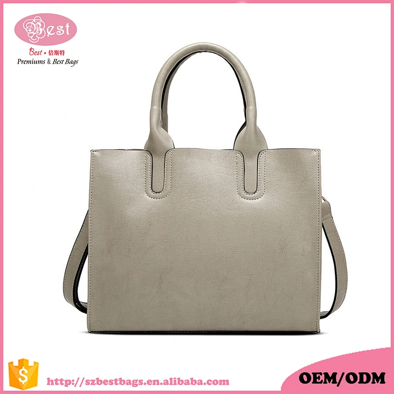 2019 New trend light weight elegant women ladies PU leather handbag purse shoulder bags