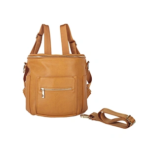 Classic PU leather ladies backpack fashion portable school backpack popular travel backpack