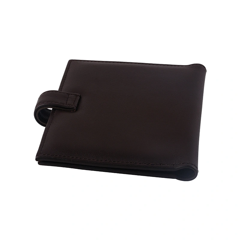 High Quality PU Leather Passport Card Holder with Clear Plastic pvc