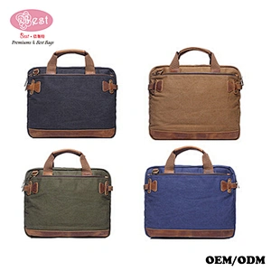Men's Canvas Handbags Briefcase Messenger Bag Laptop Bag